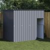 Dog House with Roof Anthracite 84.3"x60.2"x71.3" Galvanized Steel