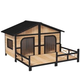 Dog House- Natural Wood