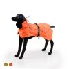 BLACKDOGGY Dog Coats Small Waterproof,Warm Outfit Clothes Dog Jackets Small,Adjustable Drawstring Warm And Cozy Dog Sport Vest-(orange, size M)