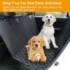 Waterproof Dog Car Seat Cover Scratchproof Pet Hammock Protector Rear Seat Mat Seatbelt