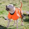 BLACKDOGGY Dog Coats Small Waterproof,Warm Outfit Clothes Dog Jackets Small,Adjustable Drawstring Warm And Cozy Dog Sport Vest-(orange, size M)