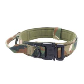 Outdoor Nylon Tactical Dog Collar (Option: Camouflage Collar Black-XL)