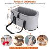 Console Pet Car Seat with Storage Pocket Booster Car Seat Portable Pet Travel Bag Machine Washable Pet Seat Fit For Small Dog Cat