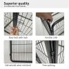 Pet Playpen Foldable Metal Square Tube Dogs Exercise Pen Outdoor Dog Playpen Kennel Fence Wire Mesh