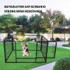 Pet Playpen Foldable Metal Square Tube Dogs Exercise Pen Outdoor Dog Playpen Kennel Fence Wire Mesh