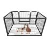 Pet Playpen Foldable Metal Square Tube Dogs Exercise Pen Outdoor Dog Playpen Kennel Fence Wire Mesh