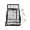 Pet Playpen Foldable Metal Square Tube Dogs Exercise Pen Outdoor Dog Playpen Kennel Fence Wire Mesh