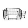 Pet Playpen Foldable Metal Square Tube Dogs Exercise Pen Outdoor Dog Playpen Kennel Fence Wire Mesh