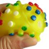 1pcs Pet Dog Cat Puppy Sound Polka Dot Squeaky Toy Rubber Dumbbell Chewing Funny Toy